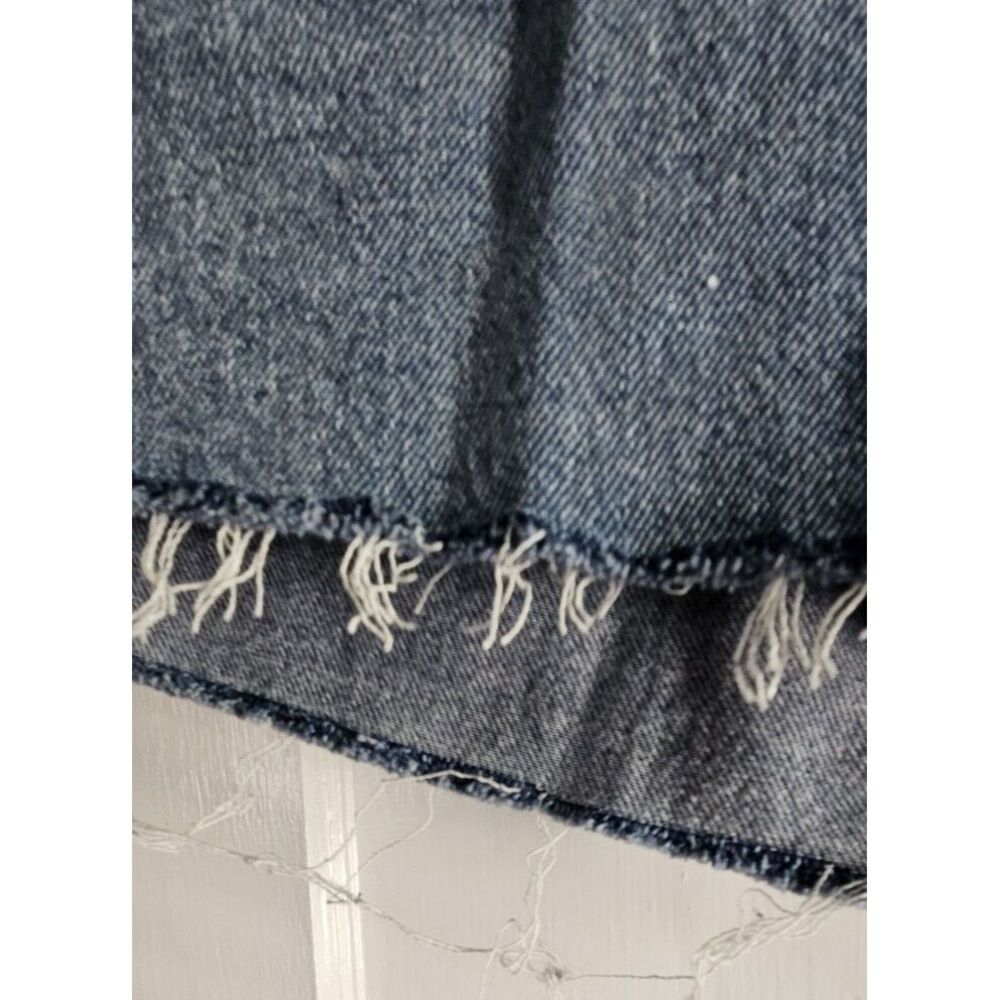 Madewell The Perfect Jean Denim Short Women SZ 31 Raw Hem inseam 3" blue - Picture 3 of 9